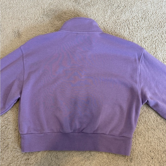Purple cropped TNA quarter zip - Picture 2 of 3
